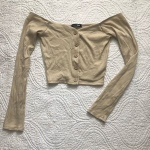 Fashion Nova Off the Shoulder Crop Top